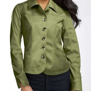Tria | Green Twill Jacket